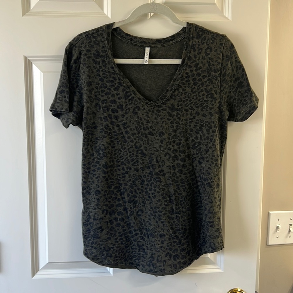 Z Supply Green & Black Womens TShirt Size Medium